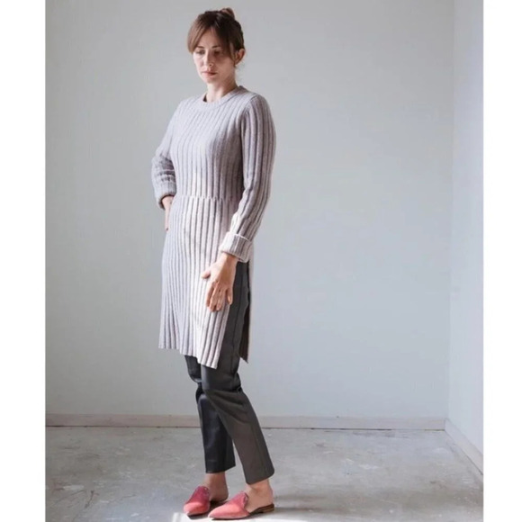 Joseph rib tunic sweater Gray/Tan Tunic S - Picture 2 of 12